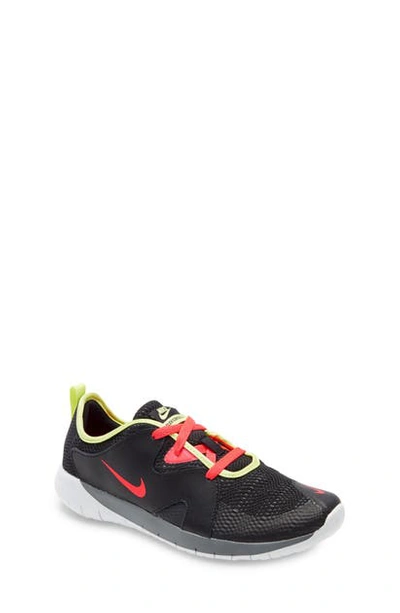Nike Kids' Flex Contact 3 Gs Running Shoe In Black/ Crimson/ Smoke Grey