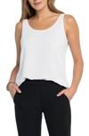 Nic + Zoe Wanderer Tank In Paper White