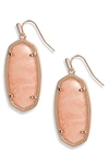 Kendra Scott Elle Filigree Drop Earrings In Rsg Blush Wood