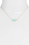 Kendra Scott Elisa Pendant Necklace In Gold Aqua Illusion