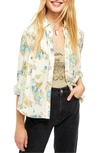 FREE PEOPLE HOLD ON TO ME FLORAL LONG SLEEVE BLOUSE,OB1085100