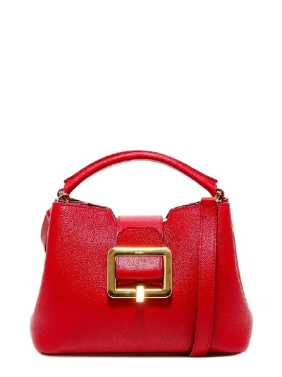 Bally Jorah Hand Bag With Gold Hardware In Red