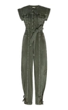 ULLA JOHNSON ADAIR BELTED DENIM JUMPSUIT,779631