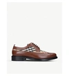 BURBERRY Arndale checked leather and cotton brogues