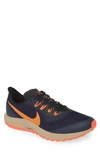 Nike Air Zoom Pegasus 36 Trail Running Shoe In Obsidian/ Magma Orange/ Black
