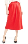 THEORY SATIN PULL-ON SKIRT,J1009301