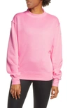 Alo Yoga Freestyle Mock Neck Sweatshirt In Macaron Pink