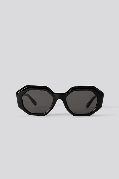 Na-kd Hexagon Sunglasses - Black