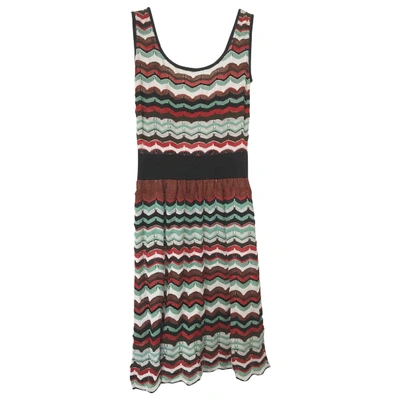 Pre-owned M Missoni Mid-length Dress In Multicolour