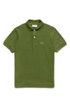 Lacoste Kids' Classic Pique Polo In Marsh