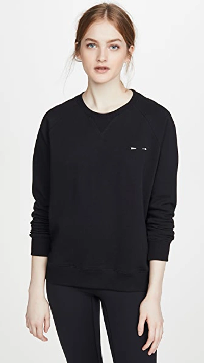 The Upside Embroiderd-arrow Sweater In Black