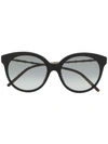 GUCCI BAMBOO-EFFECT ROUND-FRAME SUNGLASSES