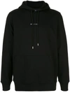 ALYX LOGO-PRINT RIB-TRIMMED HOODIE