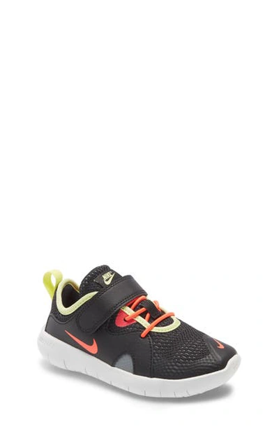 Nike Kids' Flex Contact 3 Psv Running Shoe In Black/ Crimson/ Smoke Grey