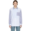 BURBERRY BURBERRY BLUE STRIPED CHELMSFORD SHIRT