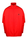 BALENCIAGA BALENCIAGA MEN'S RED POLYAMIDE OUTERWEAR JACKET,602278TGO116010 46