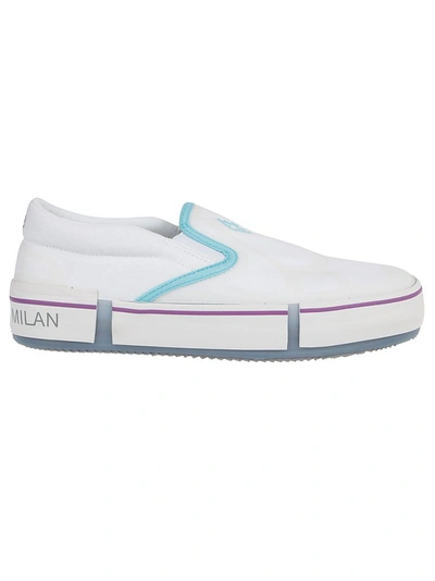 Marcelo Burlon County Of Milan Logo Printed Slip-on Sneakers In Animal Print