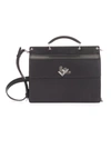 FENDI FENDI MEN'S BLACK LEATHER BRIEFCASE,7VA462SFRF0GXN UNI