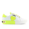 LOVE MOSCHINO LOVE MOSCHINO WOMEN'S WHITE LEATHER SNEAKERS,JA15023G1AIF210A 35