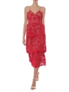 SELF-PORTRAIT SELF-PORTRAIT WOMEN'S RED POLYESTER DRESS,RS20113FRED 10