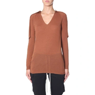 Rick Owens "zionic" Sweater In Brown