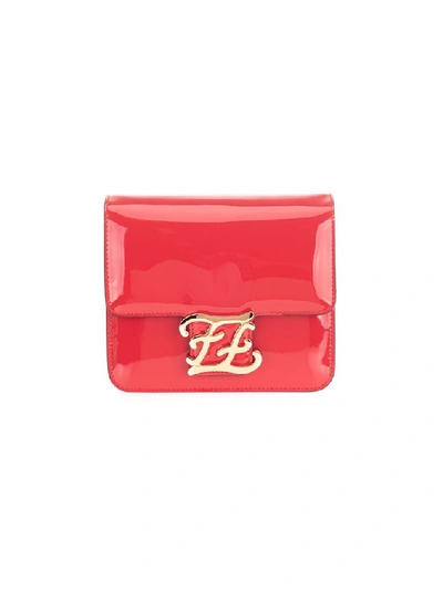 Fendi Women's Red Leather Shoulder Bag