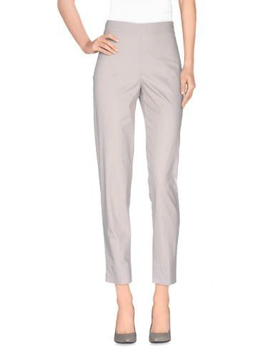 D-exterior Casual Trousers In Light Grey