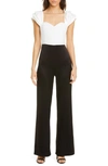 ALICE AND OLIVIA MATEO PUFF SLEEVE WIDE LEG JUMPSUIT,CC002205808