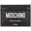 MOSCHINO MEN'S GENUINE LEATHER CREDIT CARD CASE HOLDER WALLET,A810380012555