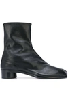 Maison Margiela Brown Tabi Ankle Boots In Black