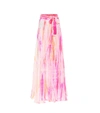 ANNA KOSTUROVA CARA TIE-DYE SILK SKIRT,P00438595