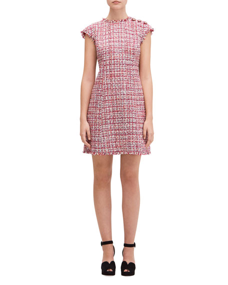 kate spade pink tweed dress