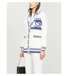 SANDRO Logo-intarsia knitted cardigan