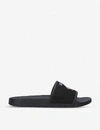 GUCCI LOGO-EMBROIDERED RUBBER SLIDERS,R00085911