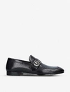 GUCCI DONNIE GG-EMBELLISHED LEATHER LOAFERS,R00075373