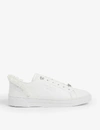 TED BAKER WOMENS WHITE ASTRINA FRILLED LEATHER TENNIS TRAINERS 6,R00093444