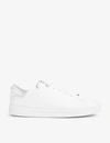 TED BAKER WOMENS WHITE ZENIS METALLIC LEATHER TRAINERS 8,R00000890