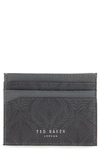 TED BAKER EMBOSSED LEATHER CARD CASE,MXW-MANGLA