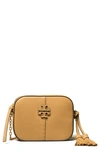 Tory Burch Mcgraw Leather Camera Bag In Tiramisu