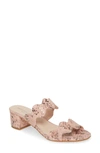 Patricia Green Palm Beach Slide Sandal In Rose Leather
