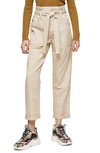 TOPSHOP BILLY UTILITY PAPERBAG TROUSERS,16K01SKHA