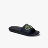 LACOSTE MEN'S CROCO SYNTHETIC AND PU SLIDES - 9