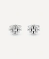 LANVIN RHODIUM-PLATED INTERWOVEN CUFFLINKS,000638625