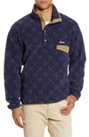 Patagonia Synchilla Snap-t Fleece Pullover In Goshawk/ New Navy