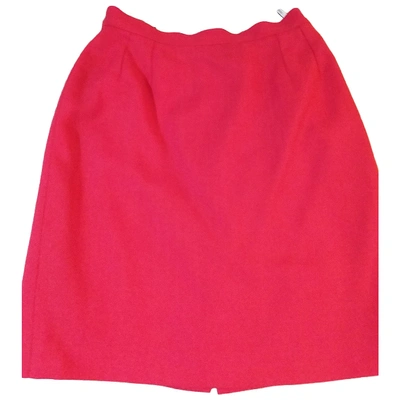 Pre-owned Saint Laurent Mid-length Skirt In Red