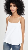 Susana Monaco Double Layer Thin Strap Top In Sugar