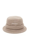 JACQUEMUS LE BOB EMBROIDERED WOOL BUCKET HAT,808566