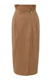 ANNA OCTOBER LONDON SILK-BLEND MIDI SKIRT,793157