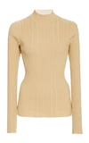 ACNE STUDIOS KATINA RAW-HEM RIBBED KNIT TOP,768793