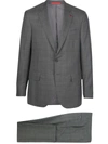 ISAIA ISAIA SINGLE-BREASTED CHECK SUIT